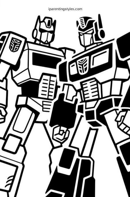 Free Printable Transformers Coloring Page #2