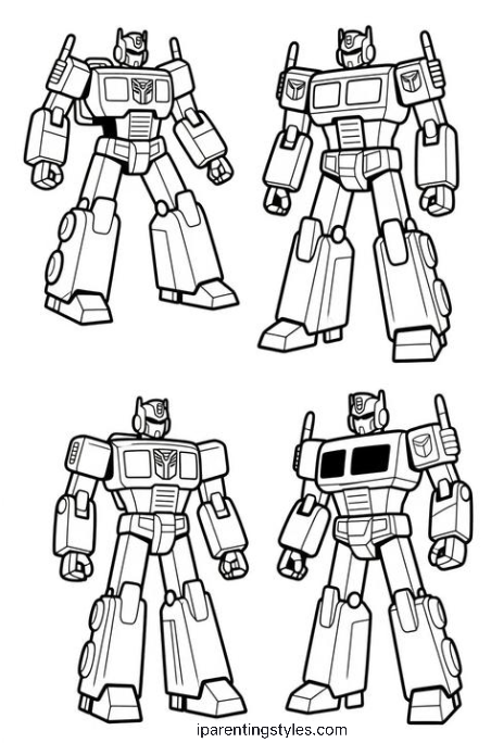 Free Printable Transformers Coloring Page #5