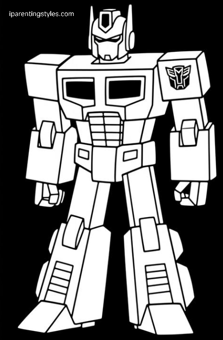 Free Printable Transformers Coloring Page #6