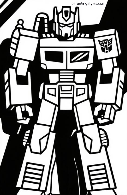 Free Printable Transformers Coloring Page #7
