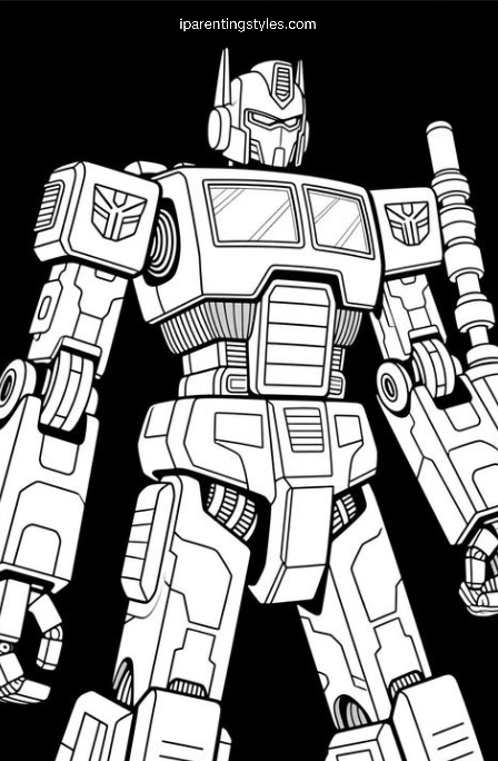 Free Printable Transformers Coloring Page #10