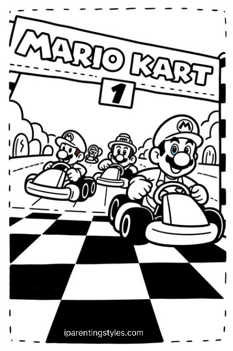 Free Printable Super Mario Coloring Pages #6