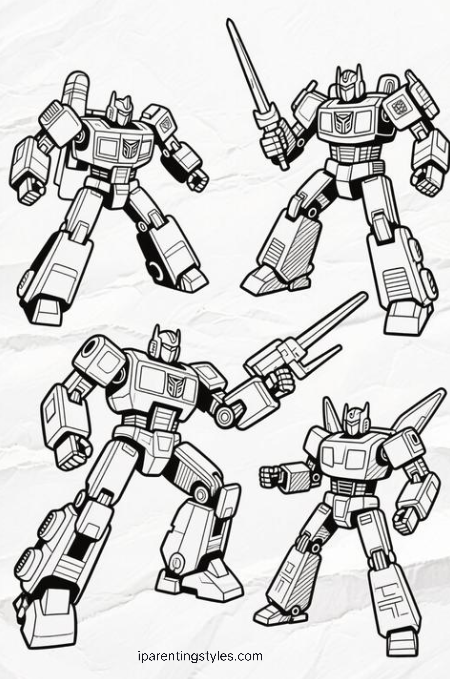 Free Printable Transformers Coloring Page #1