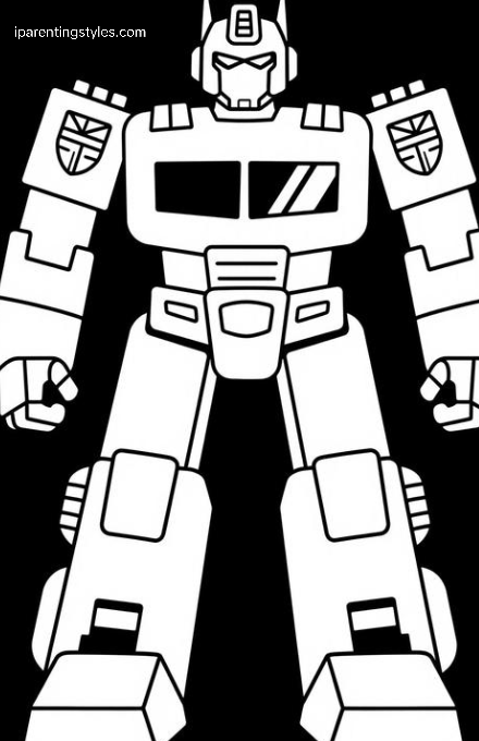 Free Printable Transformers Coloring Page #4