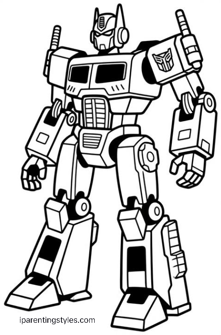 Free Printable Transformers Coloring Page #10