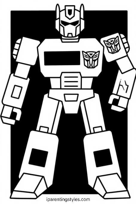 Free Printable Transformers Coloring Page #2
