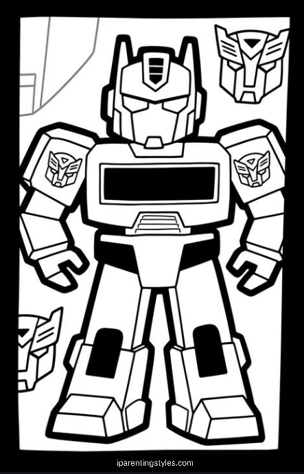 Free Printable Transformers Coloring Page #3