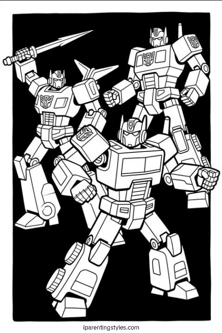Free Printable Transformers Coloring Page #5