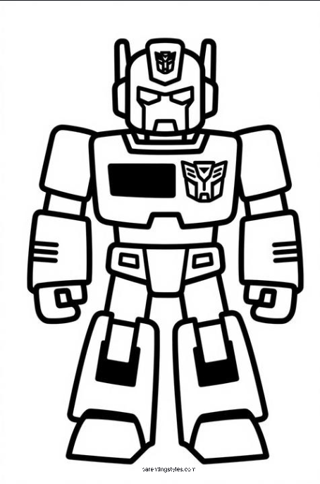 Free Printable Transformers Coloring Page #7