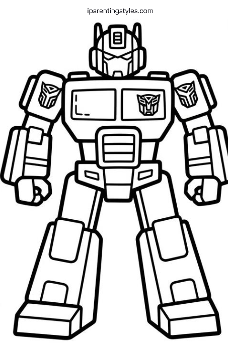 Free Printable Transformers Coloring Page #9