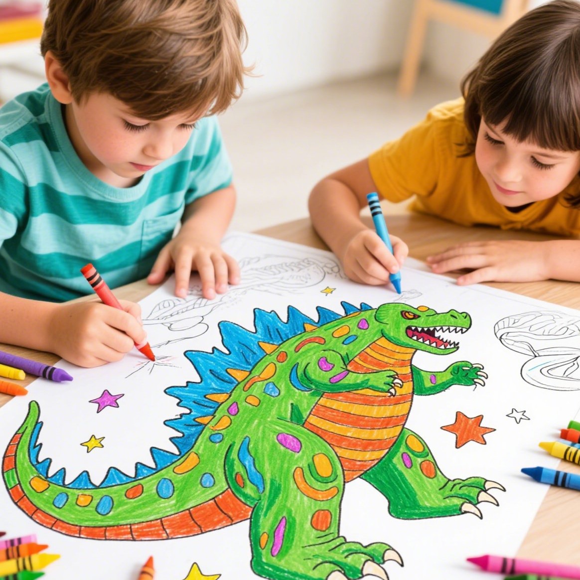 Unleash the Beast: 10 Epic Godzilla Coloring Sheet Ideas for Kids and Fans