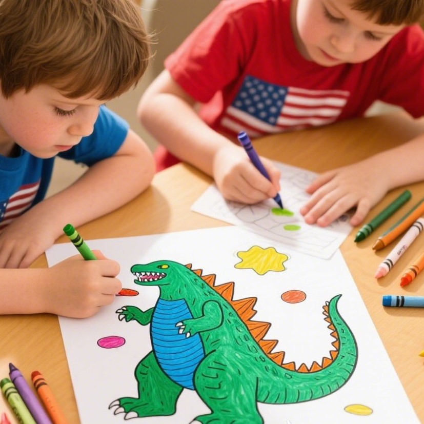 10 Adorable Godzilla Coloring Pages to Make You Smile! 🦖💖
