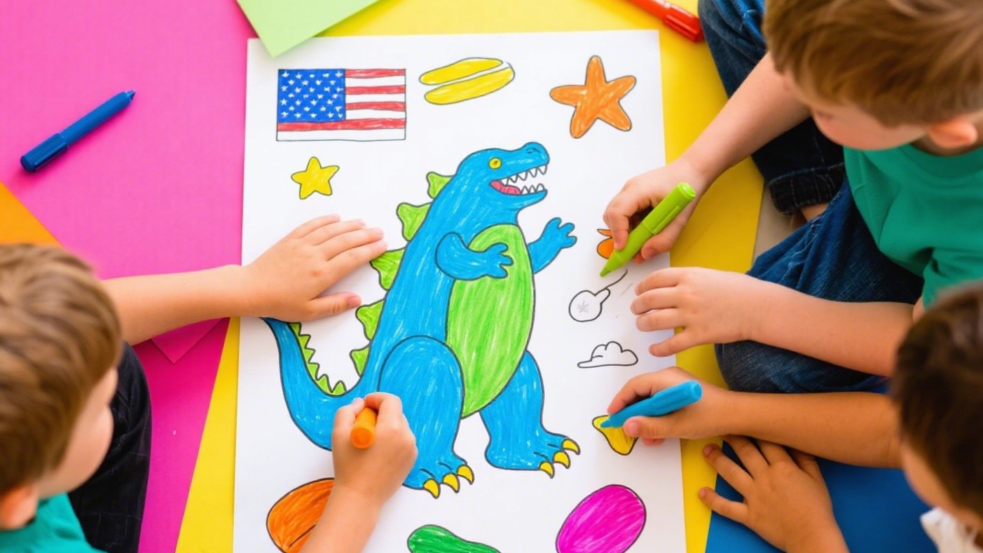 10 CUTIE Godzilla Coloring Pages for Kids! 🦖🎨