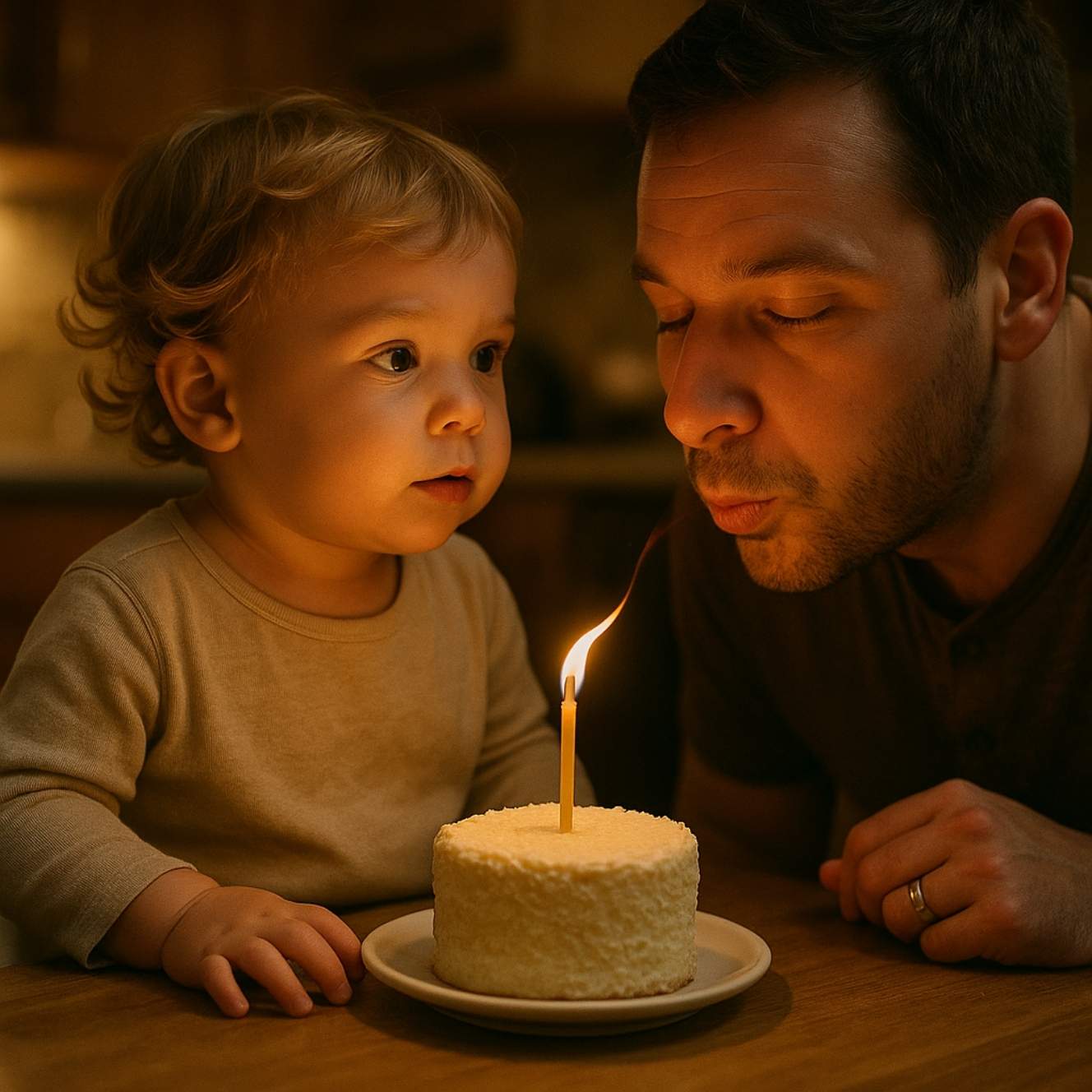 Demonstrate Out-Breath with Birthday Candles