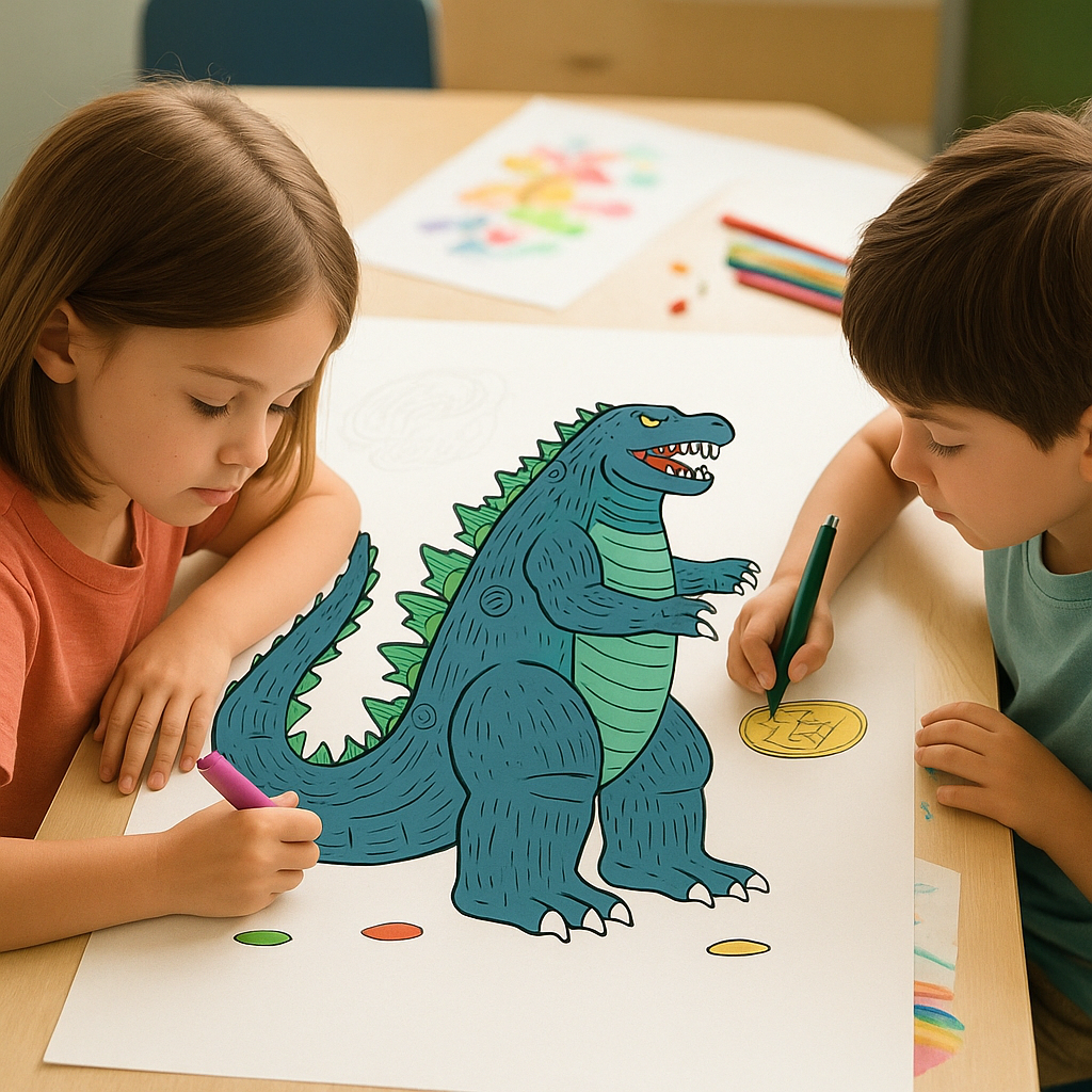 Unleash Your Inner Artist: Free Godzilla Coloring Pages for Monster Fans