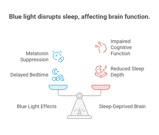 😴 3. Sleep Sabotage: Blue Light, Big Problems